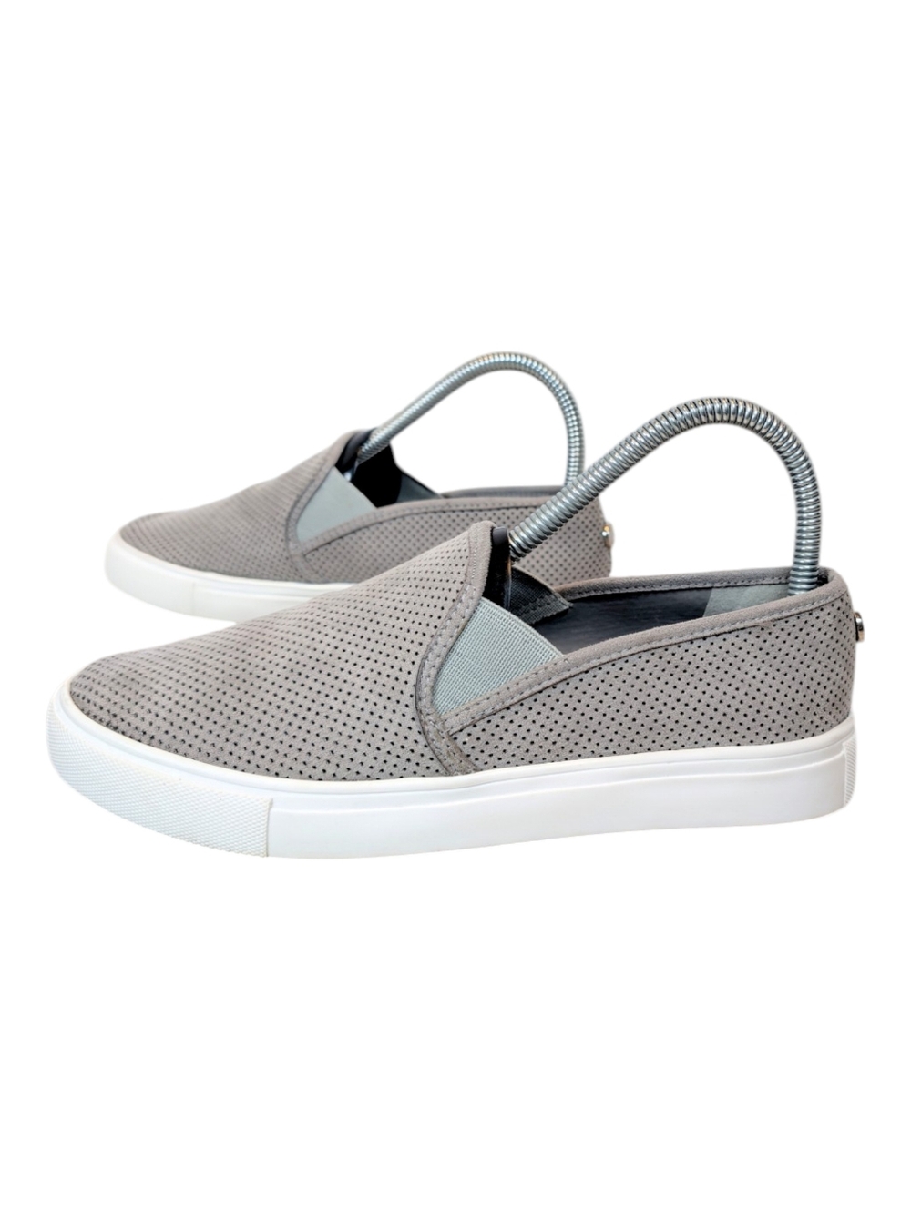 Steve Madden Zarayy Gray Grey Slip On Perforated Sneakers Size 7.5